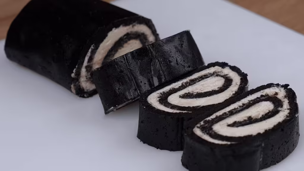 Rocambole de Oreo com Apenas 2 Ingredientes