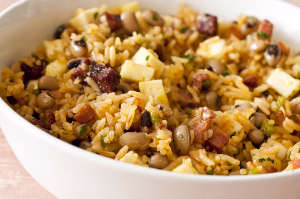Baião de Dois Tradicional com Queijo Coalho