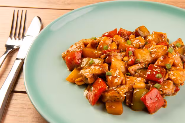 Frango xadrez suculento