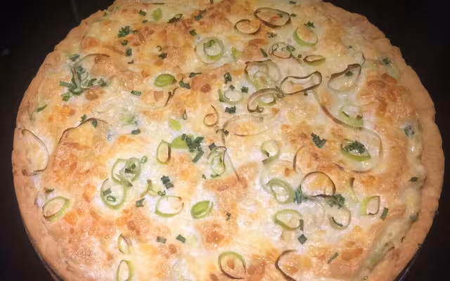 Quiche de alho poró