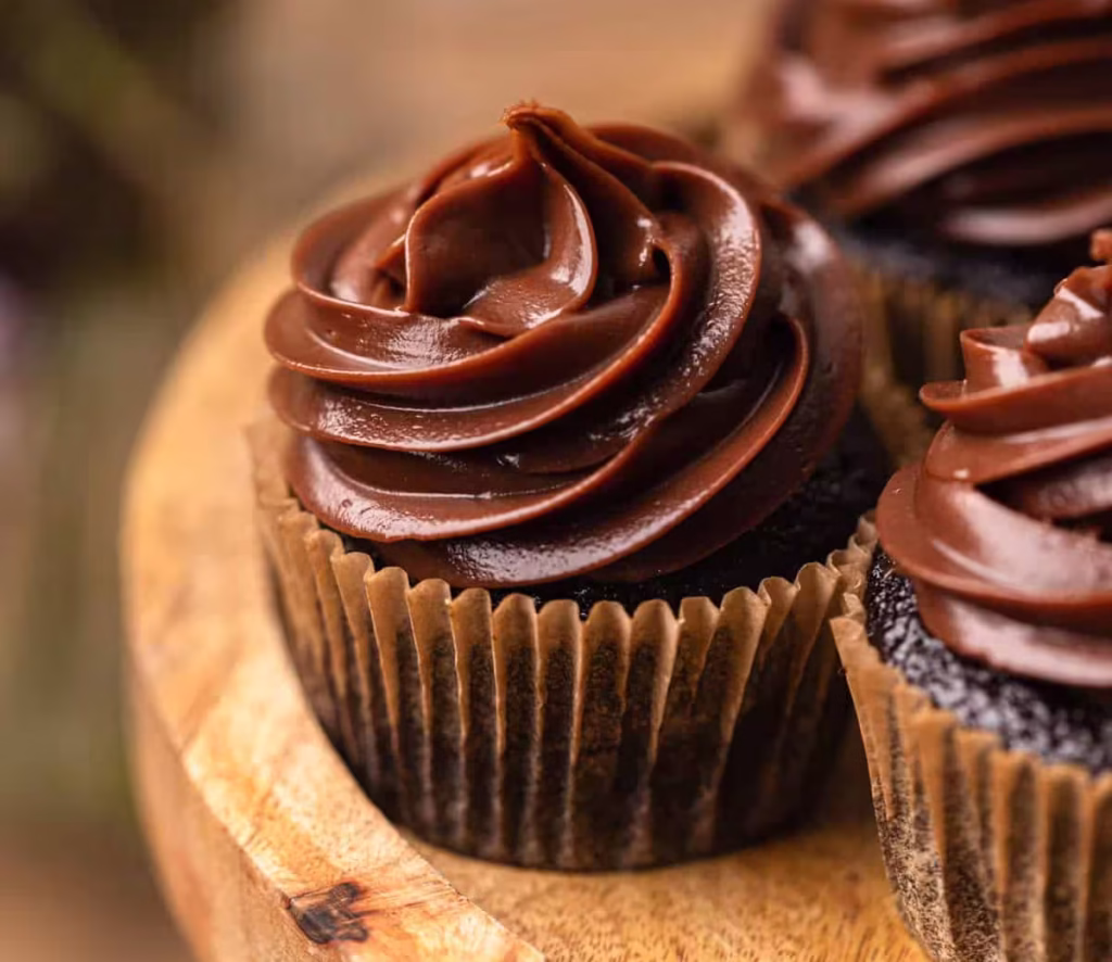 Cupcake de Chocolate com Ganache