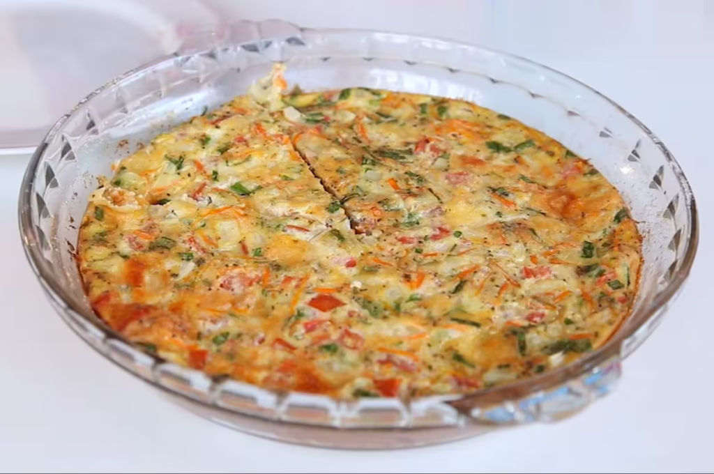 Omelete de Forno com Legumes Saudável
