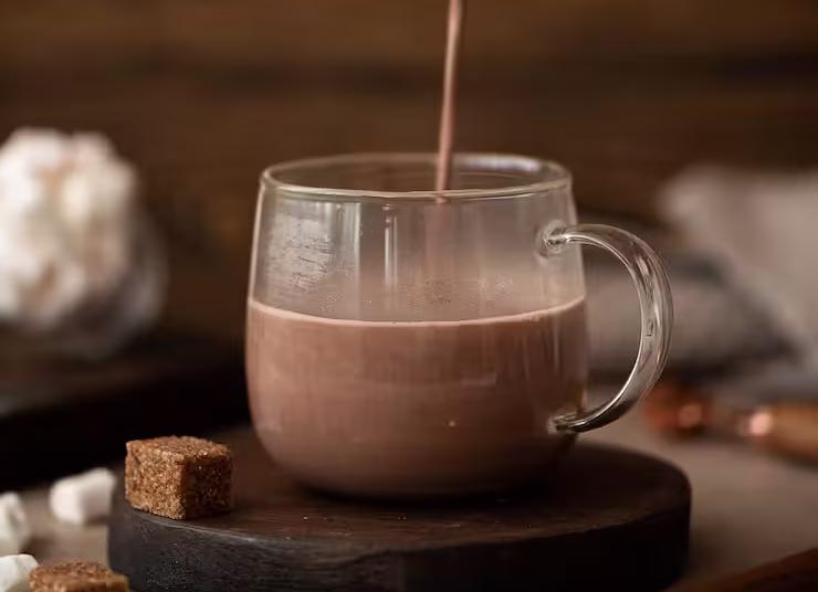 Capuccino com chocolate