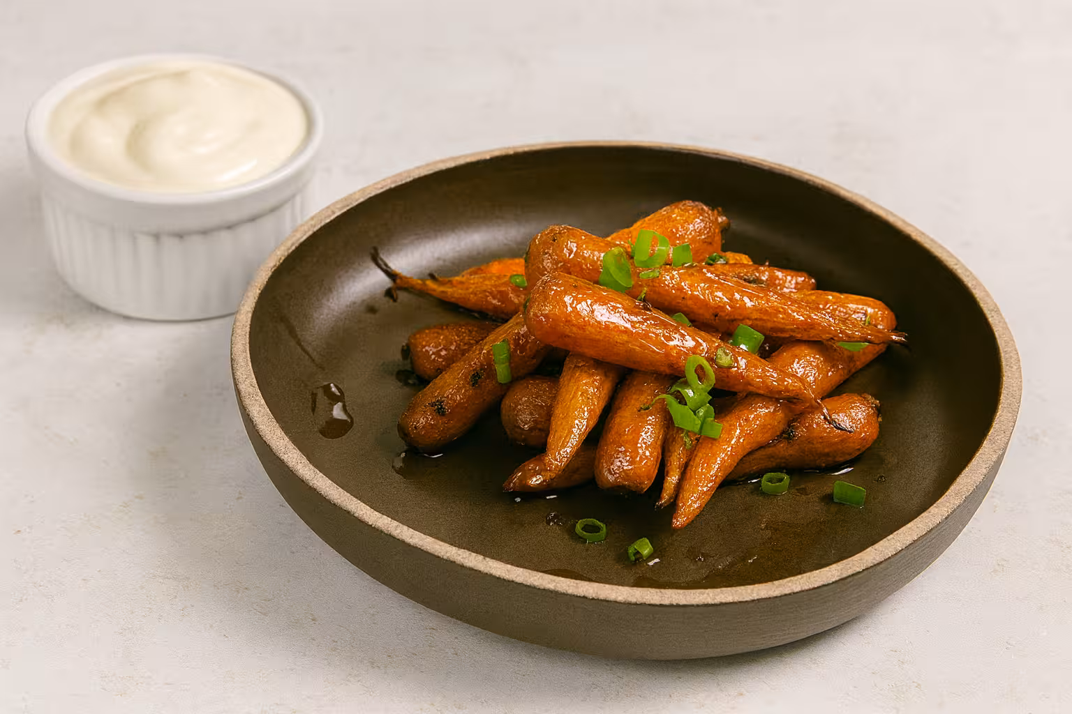 Cenoura assada com mel