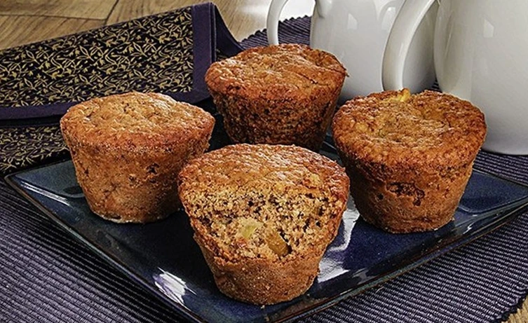 Bolinhos Saudáveis de Maçã e Aveia na Air Fryer