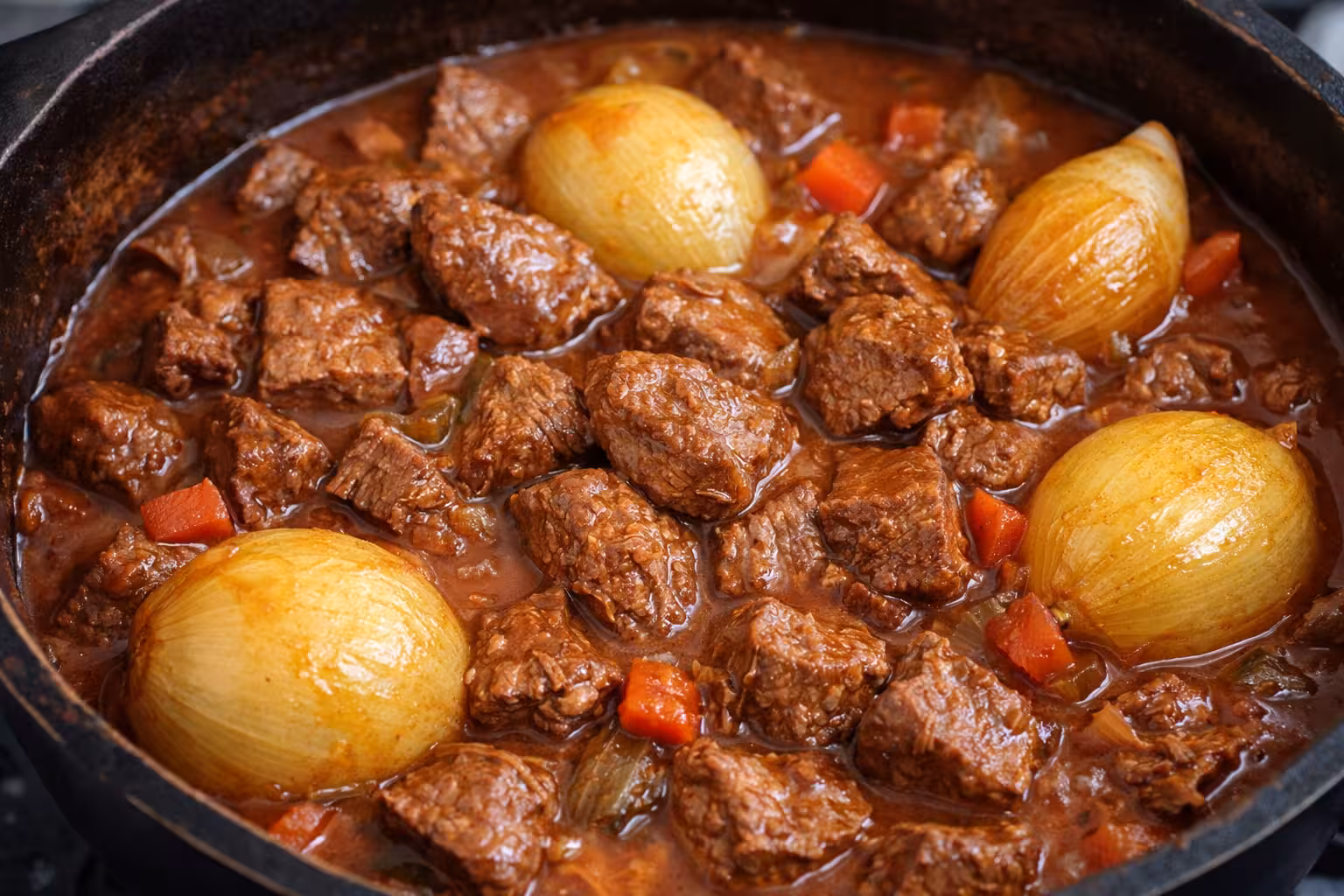 Picadinho de carne ao vinho