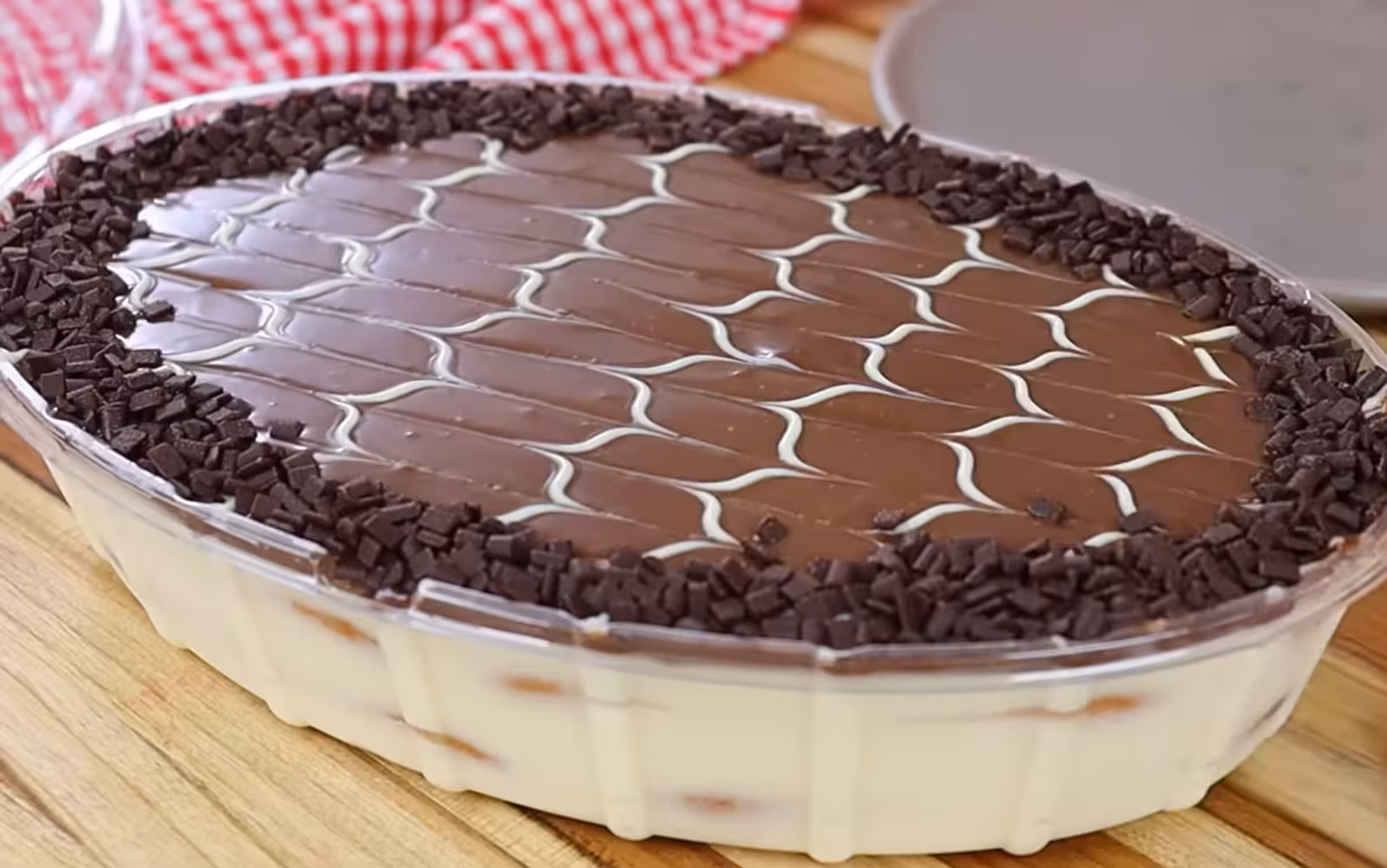 Paave de crene de chocolate