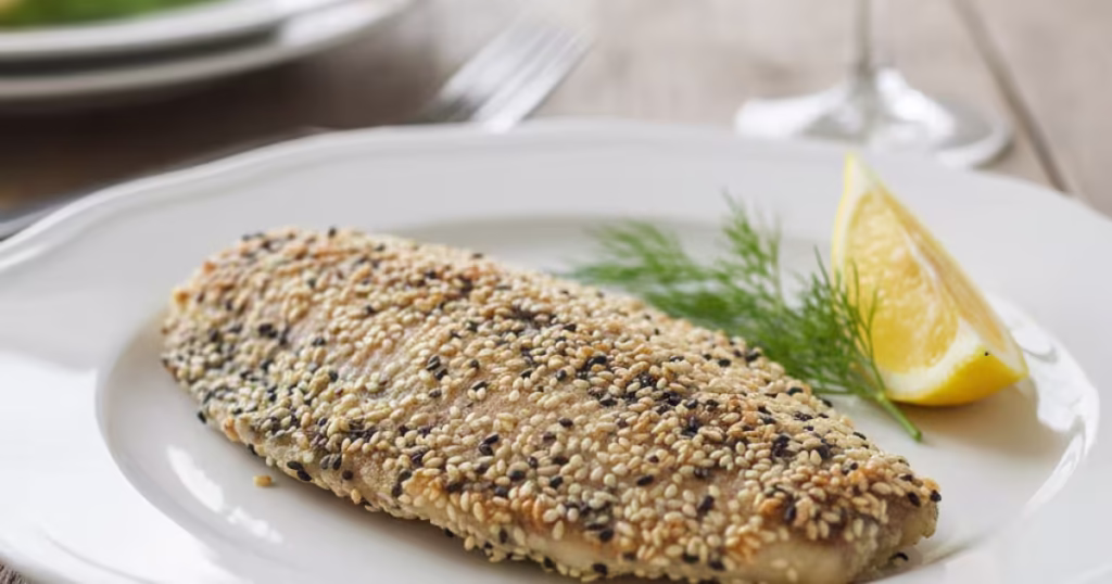 Tilápia Crocante com Gergelim