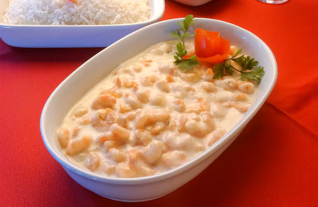 Camarão Gratinado com Catupiri e Parmesão