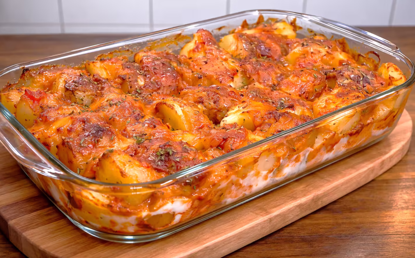 Delícia de Carne Moída com Batatas ao Forno