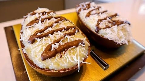 Ovo de Colher Recheado com Beijinho para Páscoa