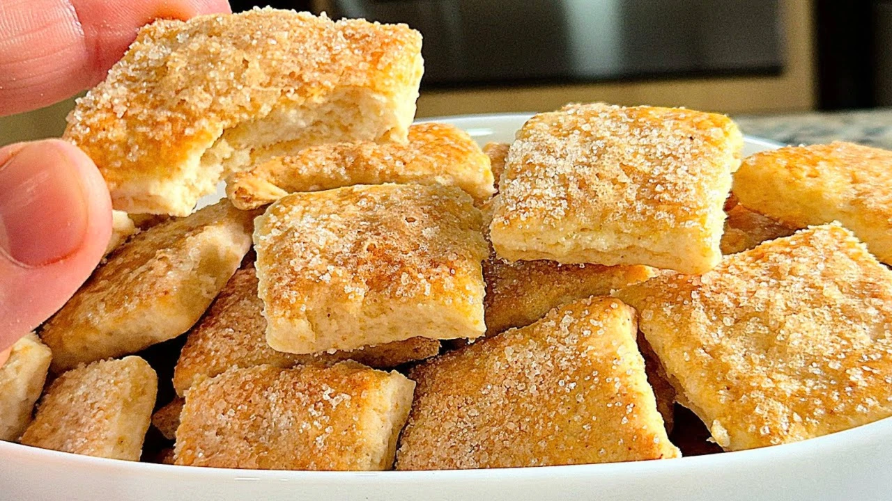 Biscoitinhos açucarados fáveis e práticos