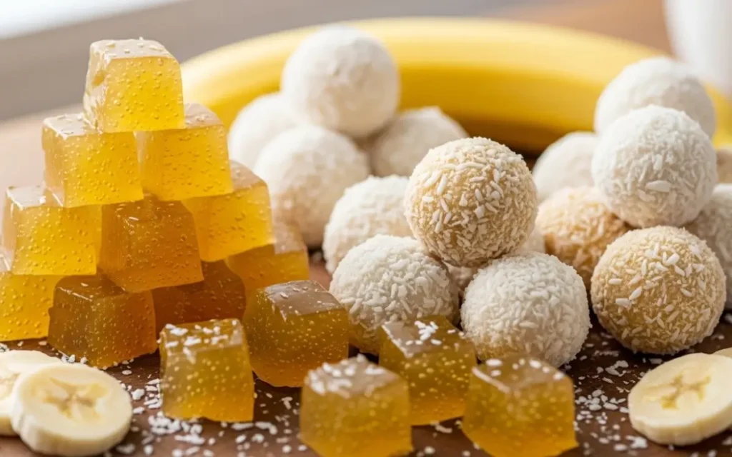 Docinhos de Banana e Coco Sem Açúcar