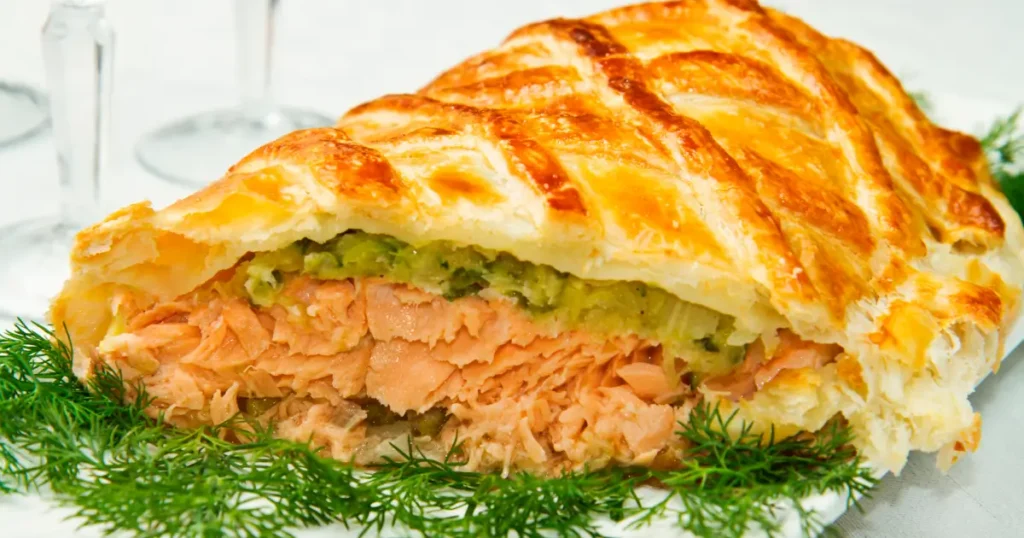 Salmão com Massa Folhada: Lanche Prático