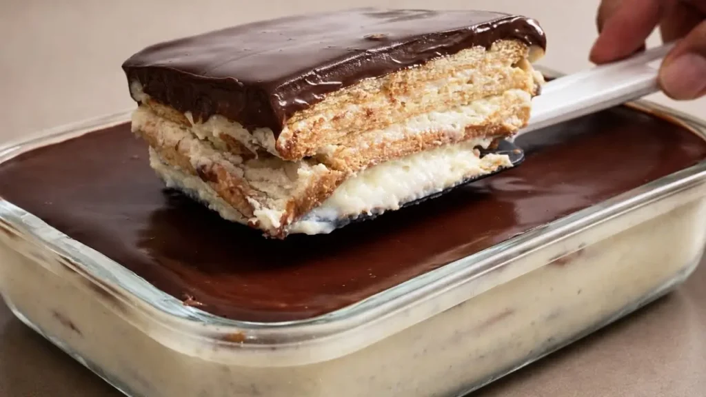 Pavê de Limão com Ganache de Chocolate