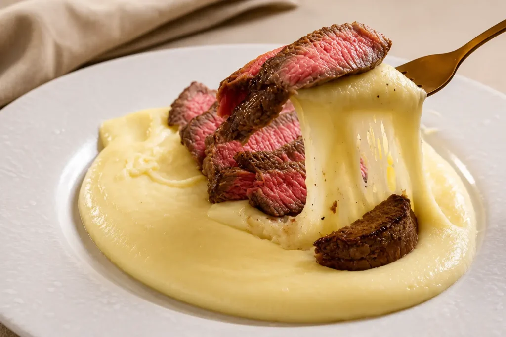 Receita de Aligot: Purê de Batata com Queijo da França