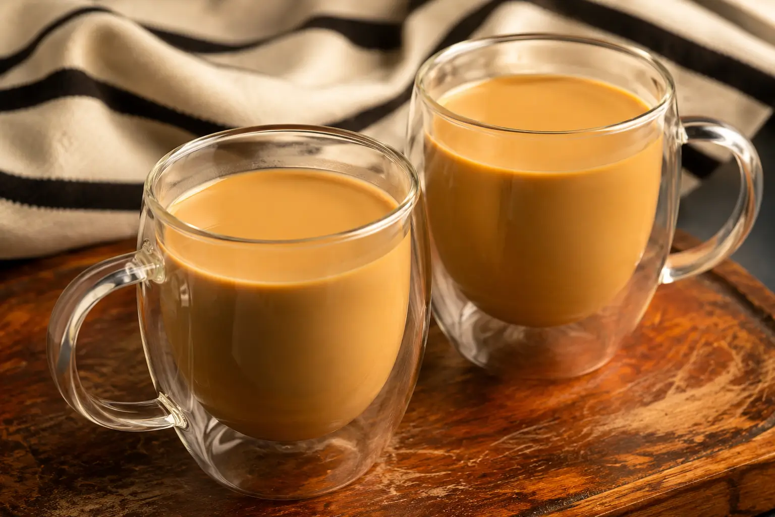 Doce de leite quente servido em xicaras