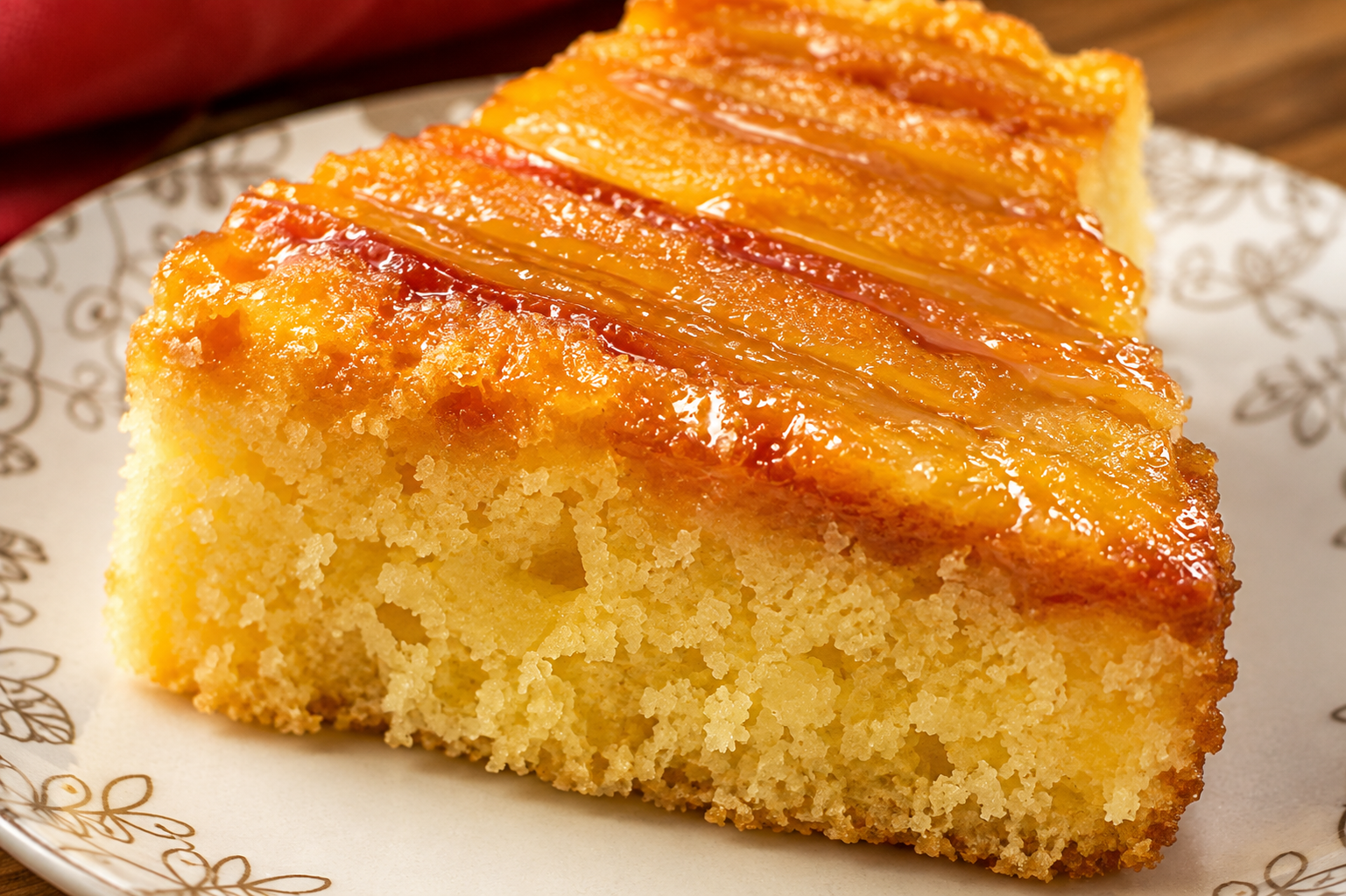 Fatia de bolo de banana
