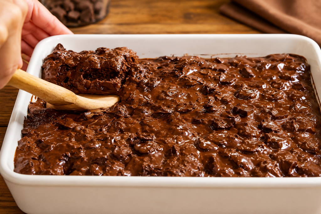 Bolo de Chocolate Crocante Fácil e Delicioso
