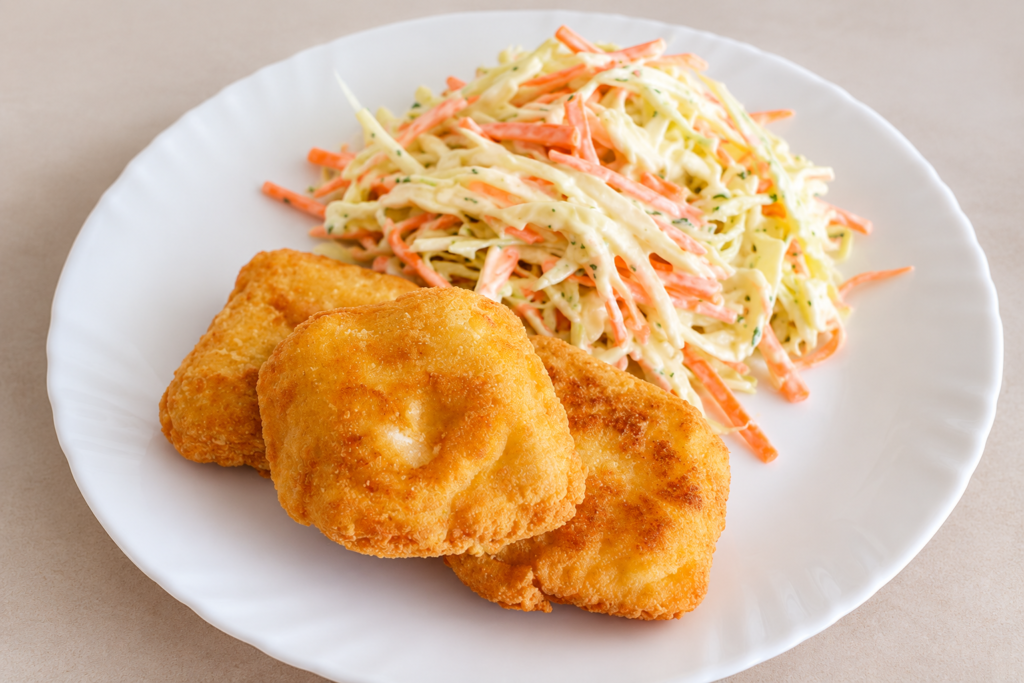 Cubos de Pescada Empanados
