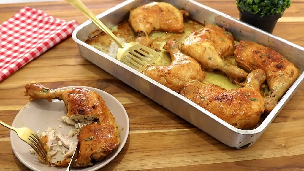 Coxa e Sobrecoxa Assadas com Maionese: Receita Fácil e Suculenta